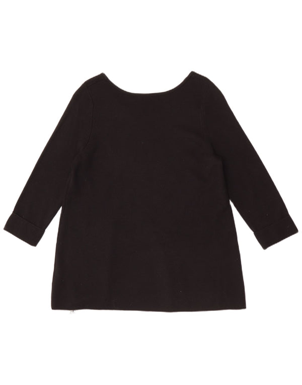 Marks & Spencer Top para mujer manga 3/4 UK 46 Large Viscosa negra