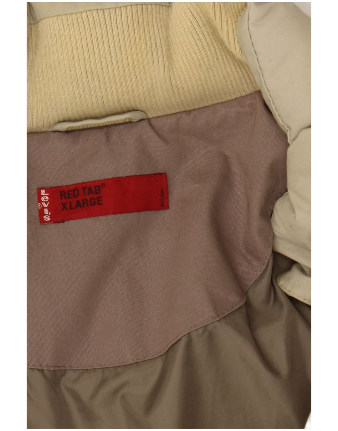 Levi's Chaqueta acolchada para hombre UK 42 XL Algodón beige