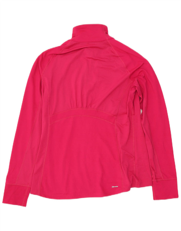 ADIDAS Mujer Climalite Jersey Chándal Top UK 16/18 Grande Rosa