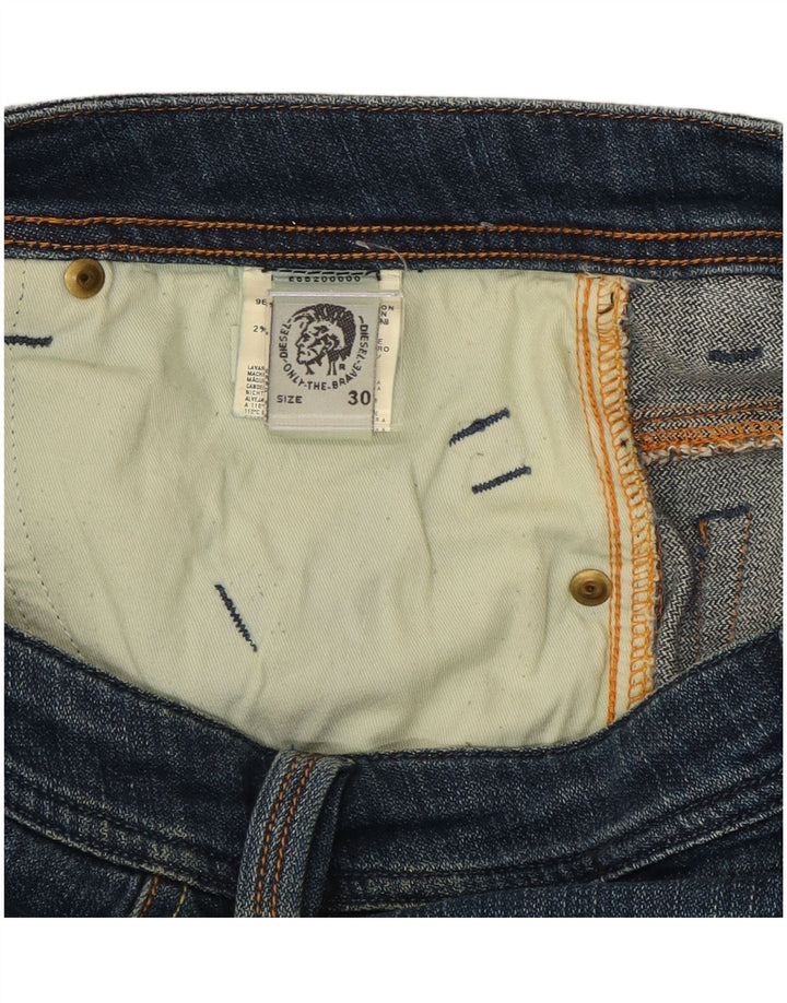 Diesel Vaqueros Rectos Hombre W30 L33 Algodón Azul