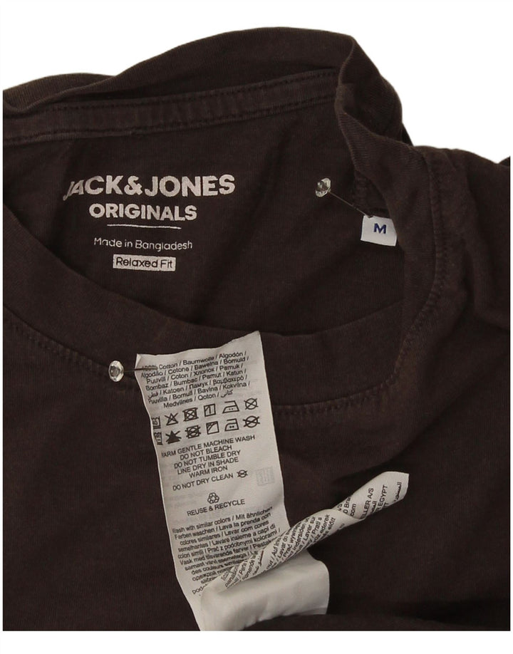 Jack & Jones Hombre Relaxed Fit Camiseta Top Algodón Gris Medio