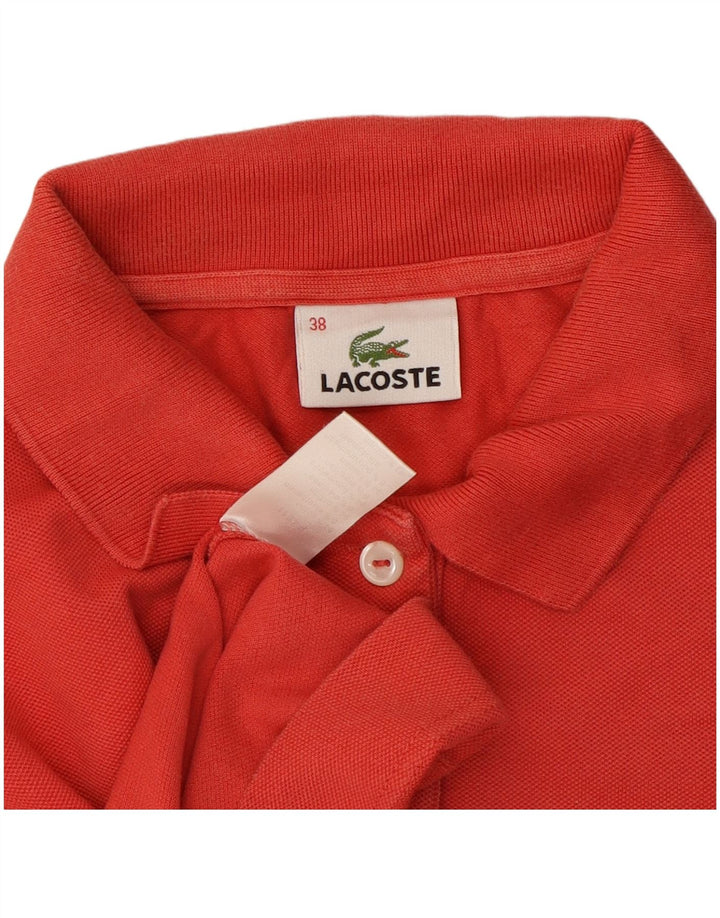 Polo Lacoste Mujer Talla 38 Mediano Rojo Algodón