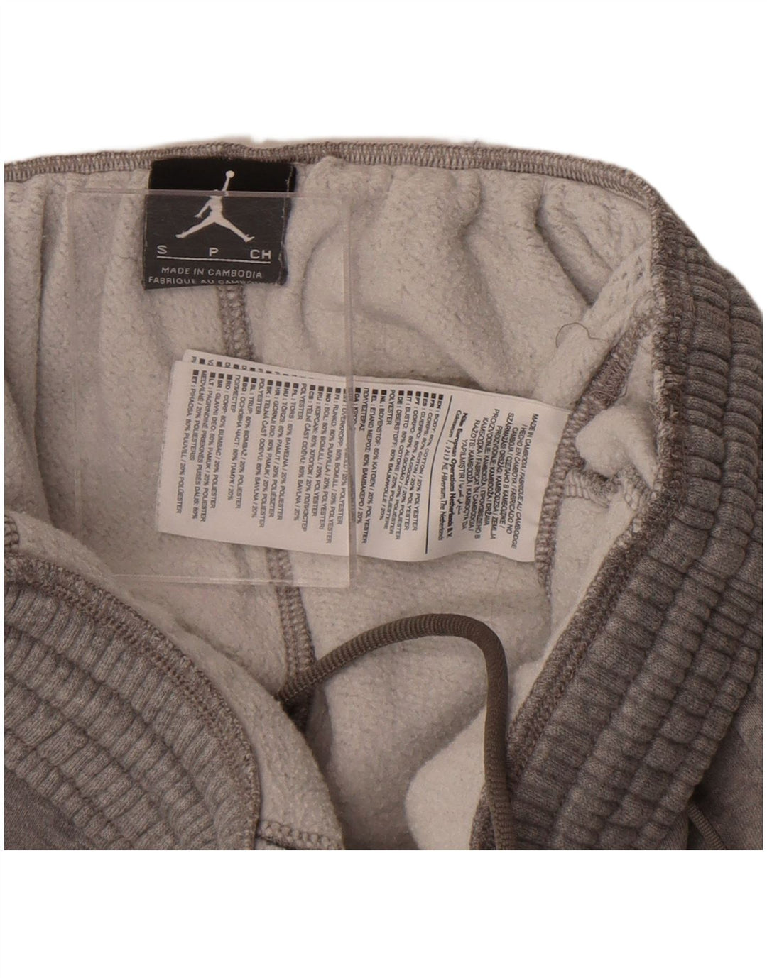 Jordan - Pantalones cortos deportivos para hombre (algodón gris pequeño)