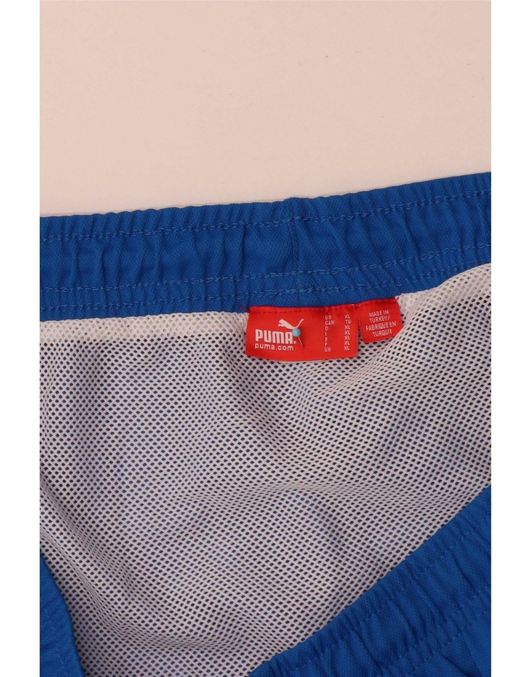 Puma Pantalones cortos deportivos gráficos para hombre XL Azul
