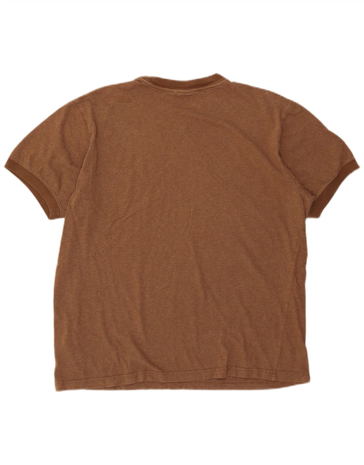 Puma Camiseta gráfica de ajuste regular para hombre Top grande de algodón marrón