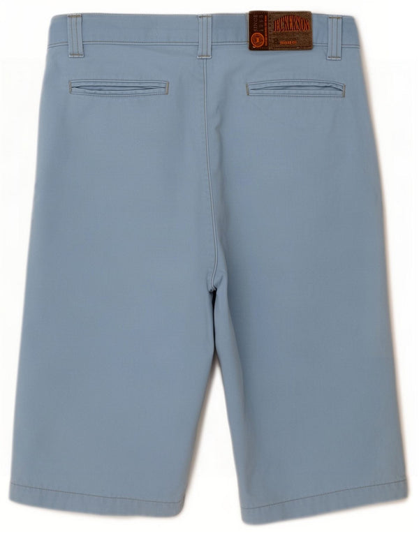 Jeckerson Pantalones cortos casuales para hombre grande W34 azul