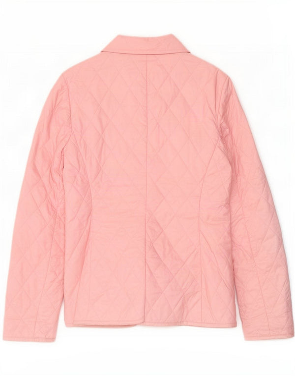 Marks & Spencer Chaqueta acolchada para mujer UK 10 Small Pink Poliéster