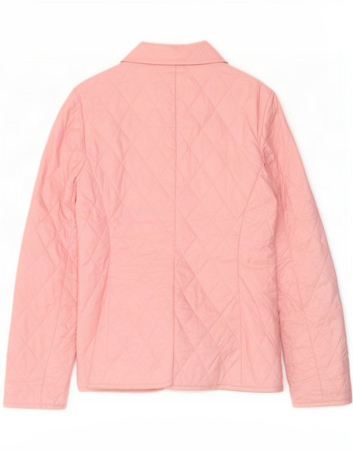 Marks & Spencer Chaqueta acolchada para mujer UK 10 Small Pink Poliéster