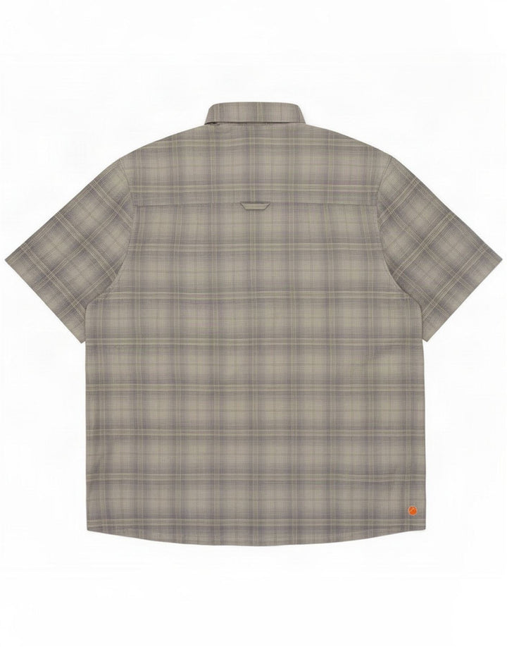 Lowe Alpine Mens Short Sleeve Shirt Medium Blue Plaid Polyester