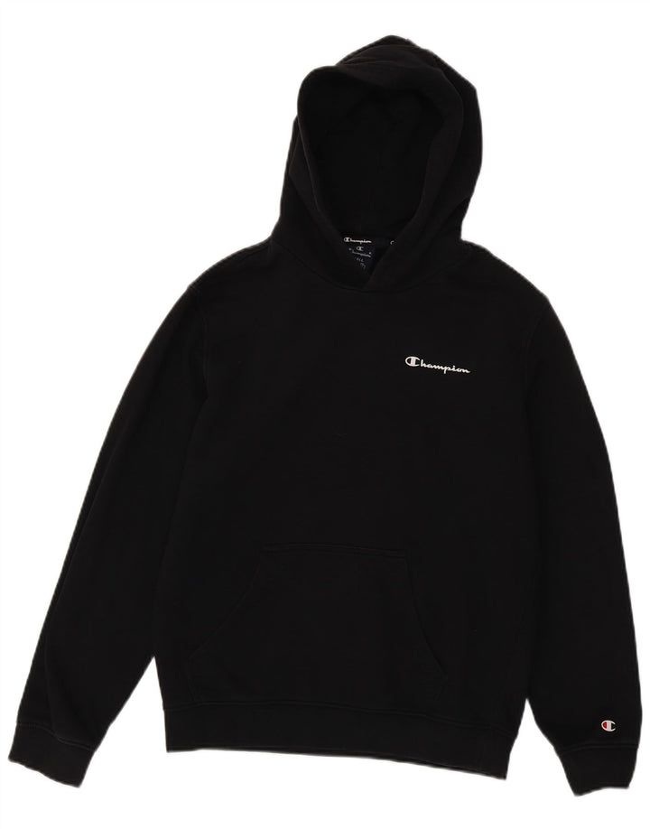 CHAMPION Jersey con capucha para hombre pequeño algodón negro