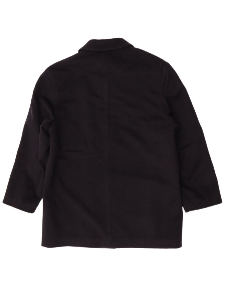 Rehbochloden Abrigo para hombre IT 46 Small Lana azul marino