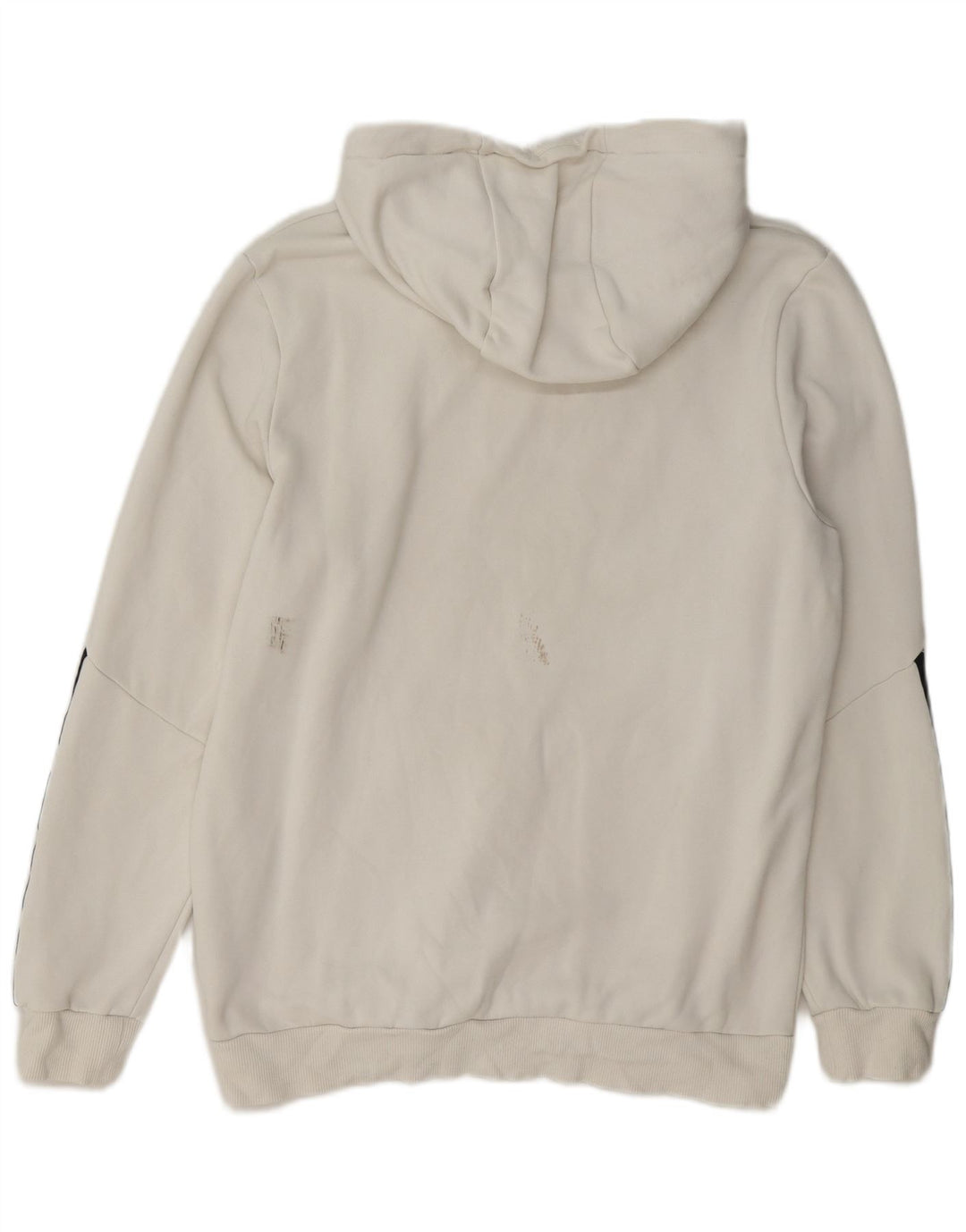 Puma Hombre Sudadera Con Capucha Gráfica De Algodón Color Block Medio Blanco
