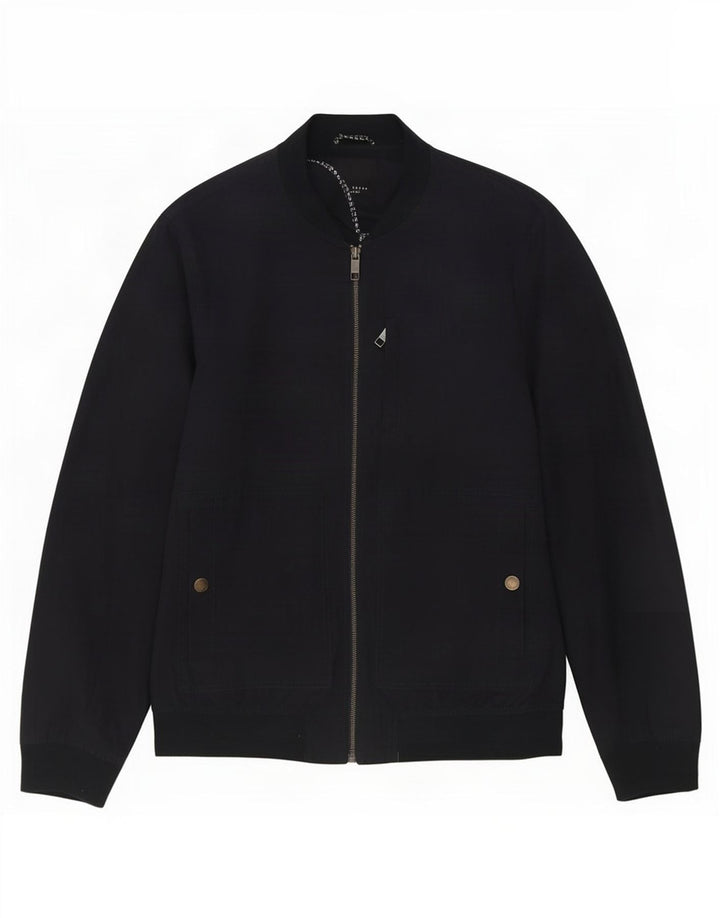 Ted Baker Chaqueta Bomber para Hombre Talla 6 2XL Poliéster Azul Marino