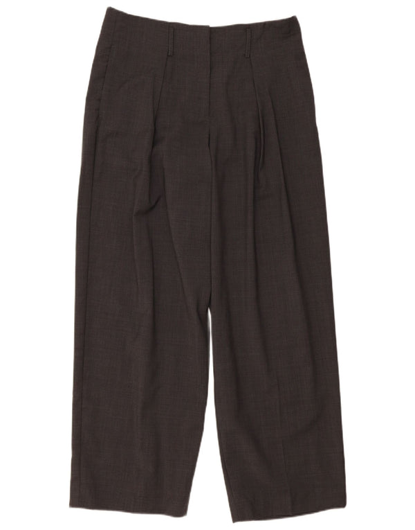 Massimo Dutti Pantalón Traje Cintura Alta Mujer EU 40 Medium W30 L29 Gris