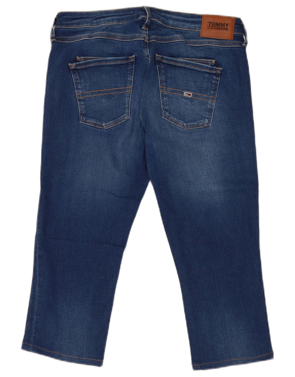 Tommy Hilfiger Jeans Capri Mujer W30 L18 Algodón Azul
