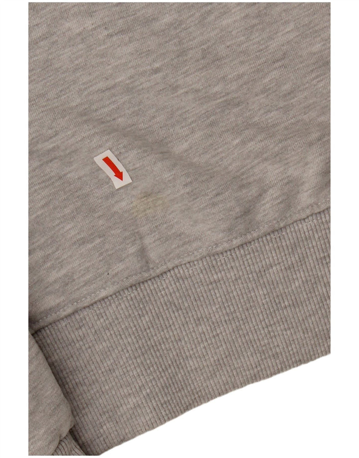 Superdry Hombre Sudadera Gráfica Jersey De Algodón Moteado Gris Medio