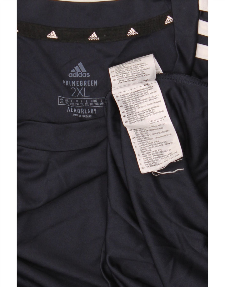 Adidas Hombre Aeroready Camiseta Top 2XL Azul Marino Poliéster