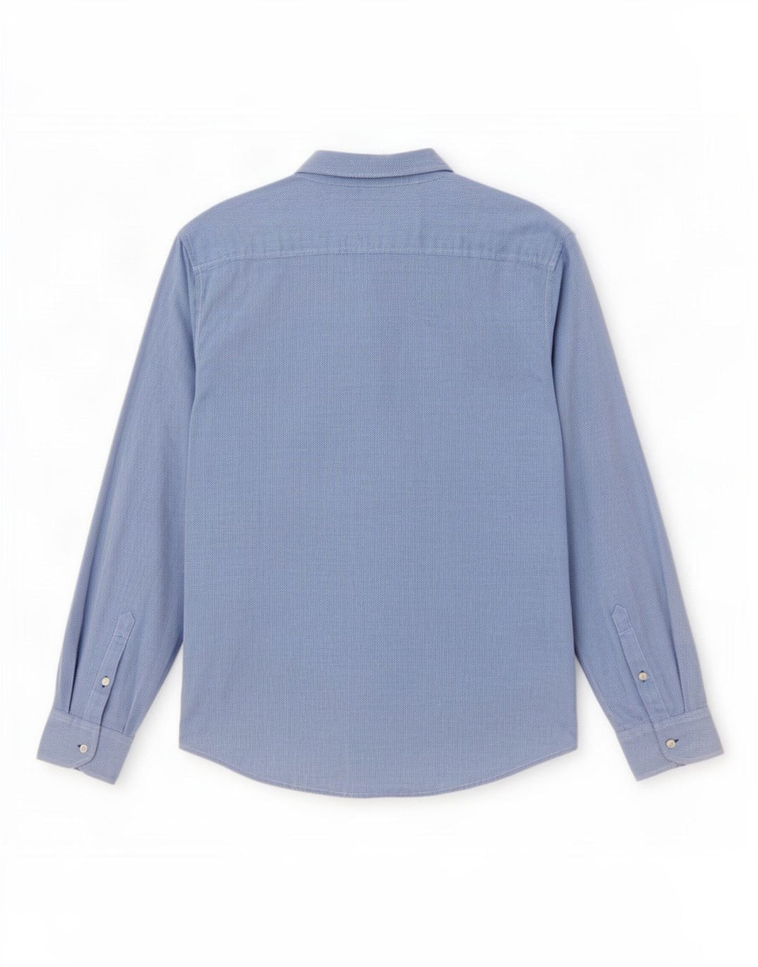 Dack's Camisa ajustada para hombre de algodón azul grande