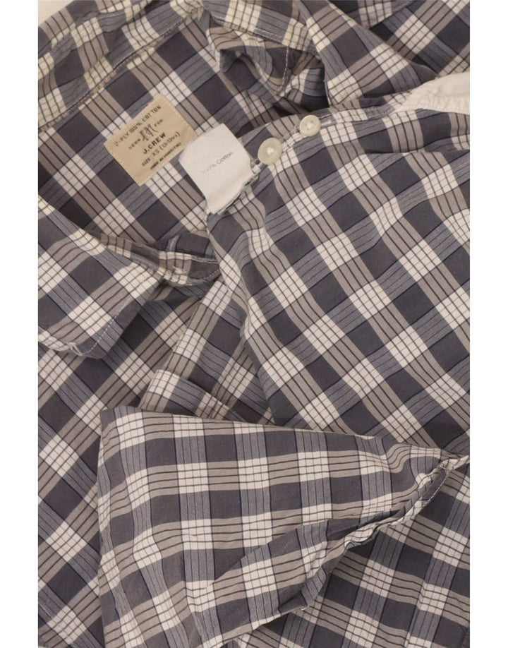 J. Crew Camisa para hombre Talla 13 1/2 XS Algodón a cuadros gris