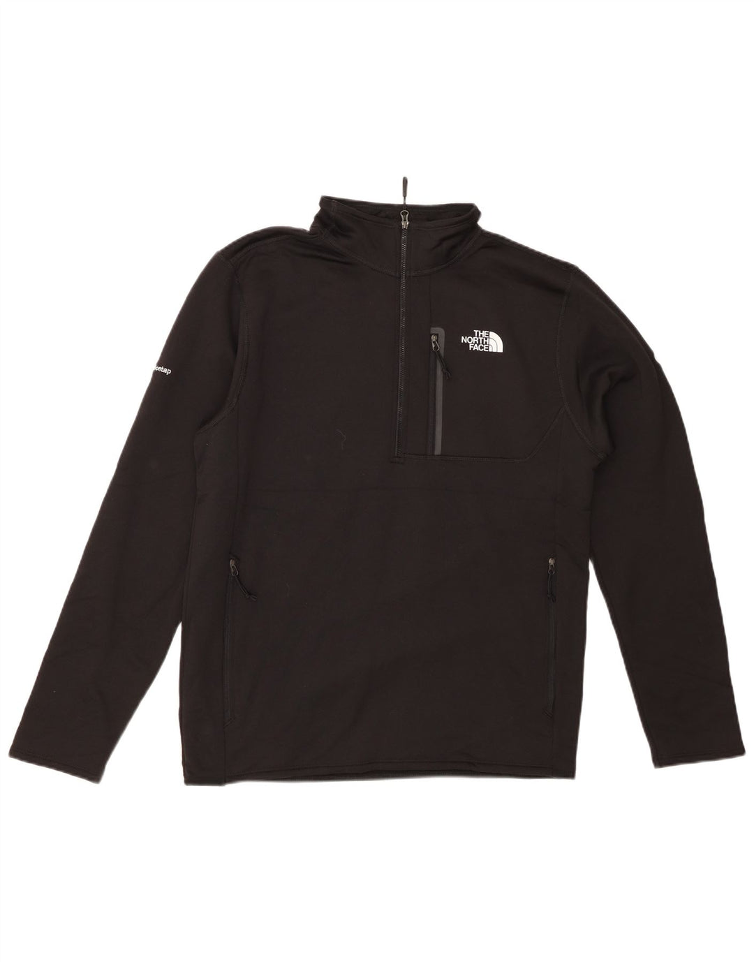 THE NORTH FACE Sudadera con cuello y cremallera para hombre Jersey Medium Black Poliéster