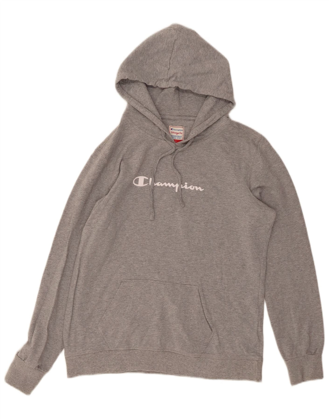 CHAMPION Jersey con capucha y gráfico Heritage Fit para mujer Reino Unido 40 Grande Gris