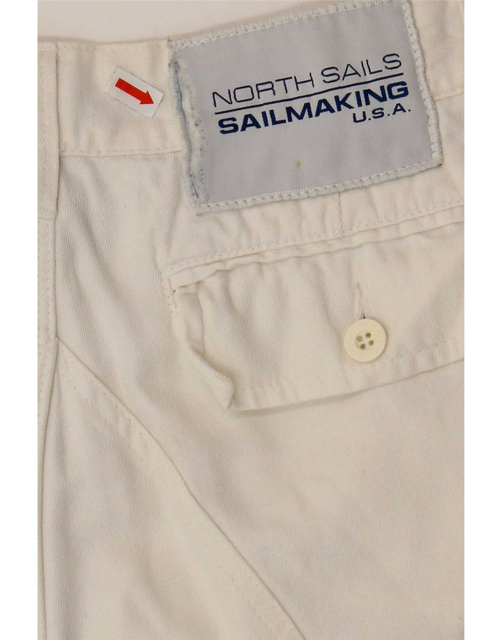 Bermudas tipo cargo para hombre North Sails IT 46 Small W32 Algodón blanco