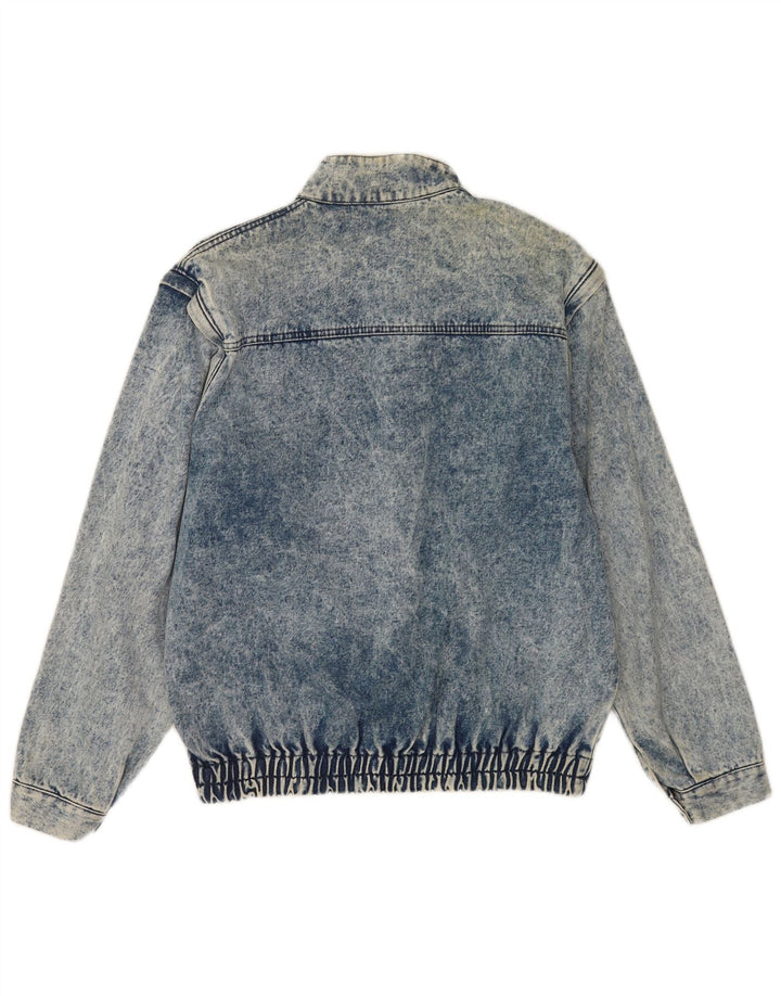 Vintage hombres chaqueta de mezclilla Reino Unido 40 azul grande