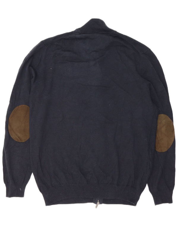 Massimo Dutti Hombre Chándal Top Chaqueta 2XL Azul Marino Algodón