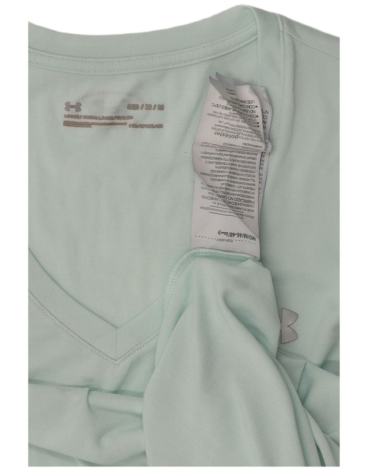 UNDER ARMOUR Camiseta Heat Gear para mujer Top UK 14 Poliéster turquesa mediano