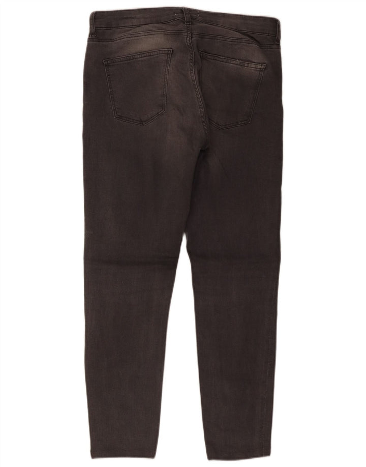 Zara Jeans Cortos Mujer EU 40 Mediano W30 L25 Algodón Gris