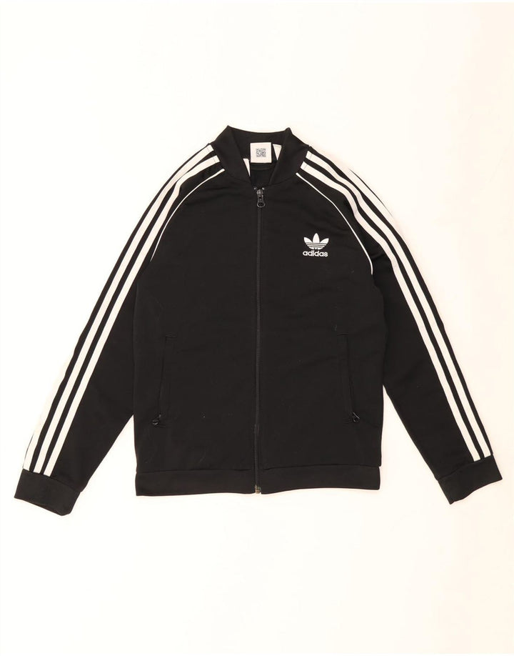 ADIDAS Chaqueta de chándal para niño 10-11 años Negro Poliéster