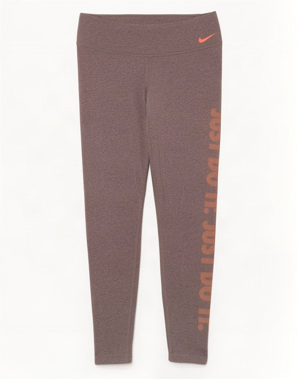 Nike Womens Dri Fit Graphic Leggings UK 18 XL Grey