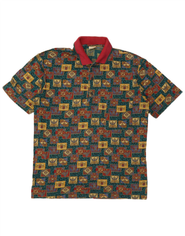Mango Polo Grande Multicolor Geométrico Hombre