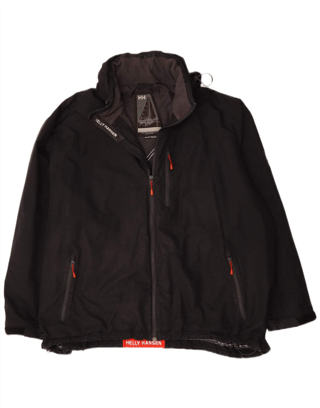 Helly Hansen Chaqueta cortavientos gráfica para hombre UK 46 3XL Poliéster negro