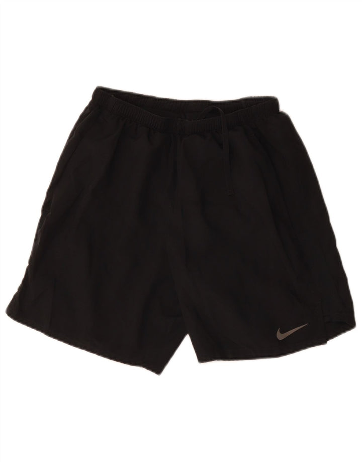NIKE Pantalones cortos deportivos Dri Fit para mujer UK 8 Small Poliéster negro