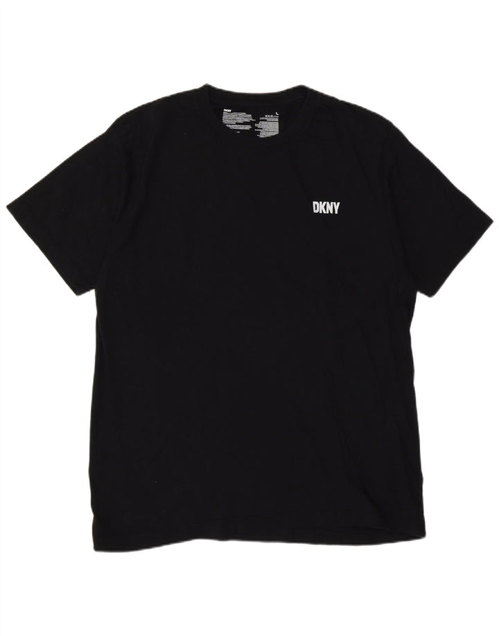 Dkny Camiseta Hombre Top Grande Algodón Negro