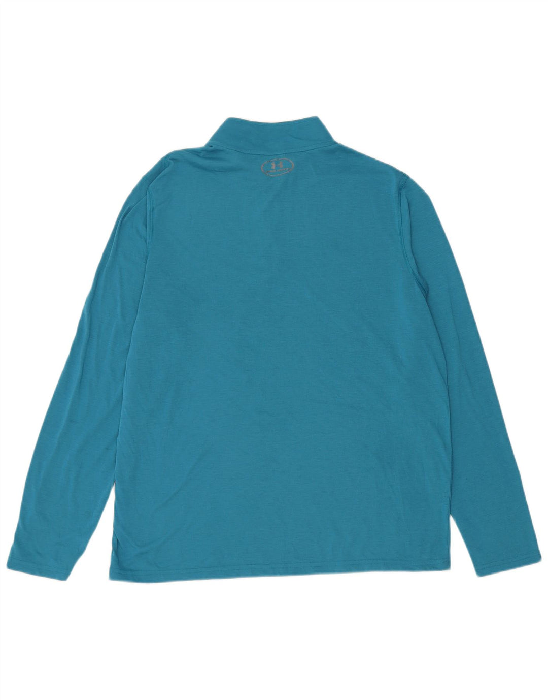 Under Armour Hombre Heat Gear Zip Neck Jersey Chándal Top Grande Azul