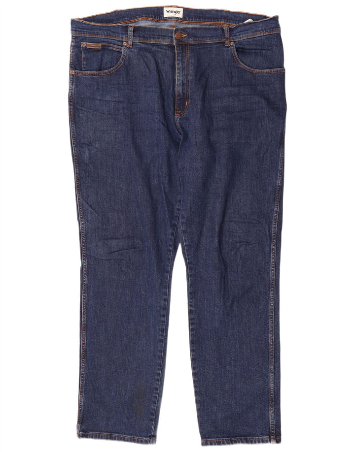 WRANGLER Vaqueros ajustados Texas para hombre W42 L32 Algodón azul