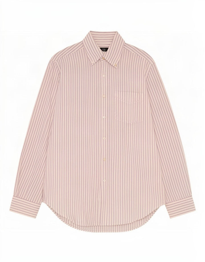 Camisa para hombre Dack's Algodón a rayas blancas pequeñas