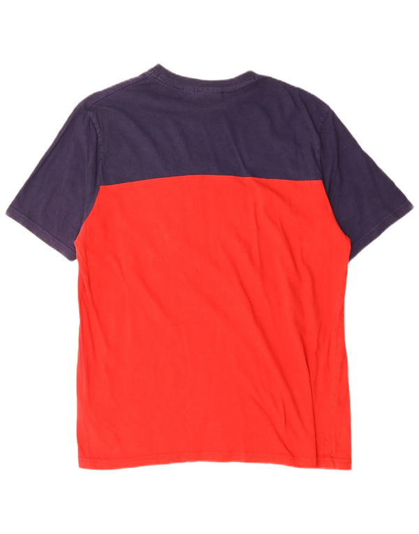 Fila Hombre Camiseta Gráfica Top Medium Rojo Colorblock Algodón