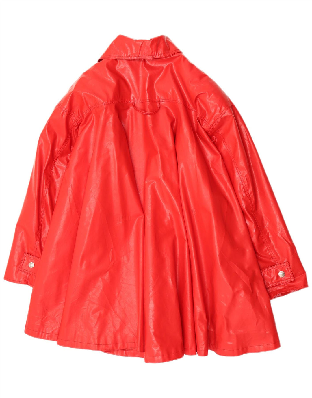 C & A Abrigo extragrande para mujer UK 44 Polivinilo rojo medio