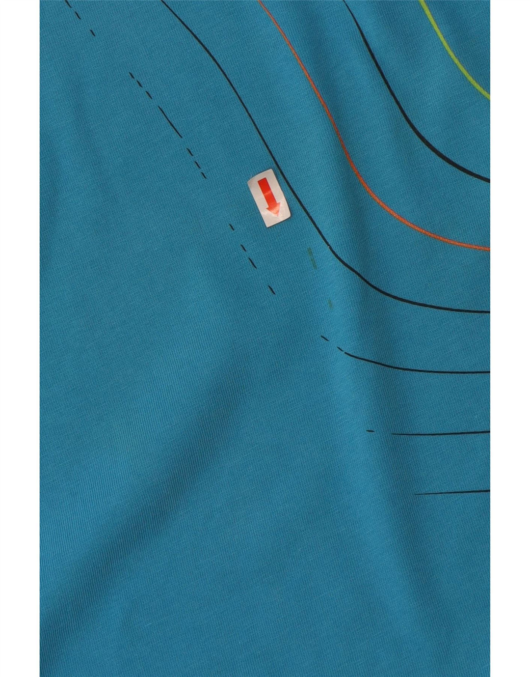 FOX - Camiseta gráfica para hombre, talla grande, algodón azul