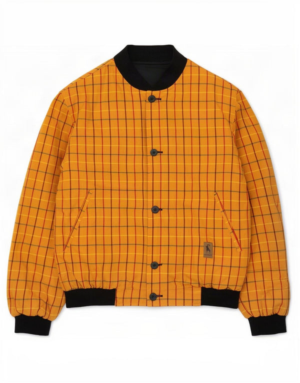 Steinbock Chaqueta reversible para hombre EU 54 2XL Algodón a cuadros amarillo