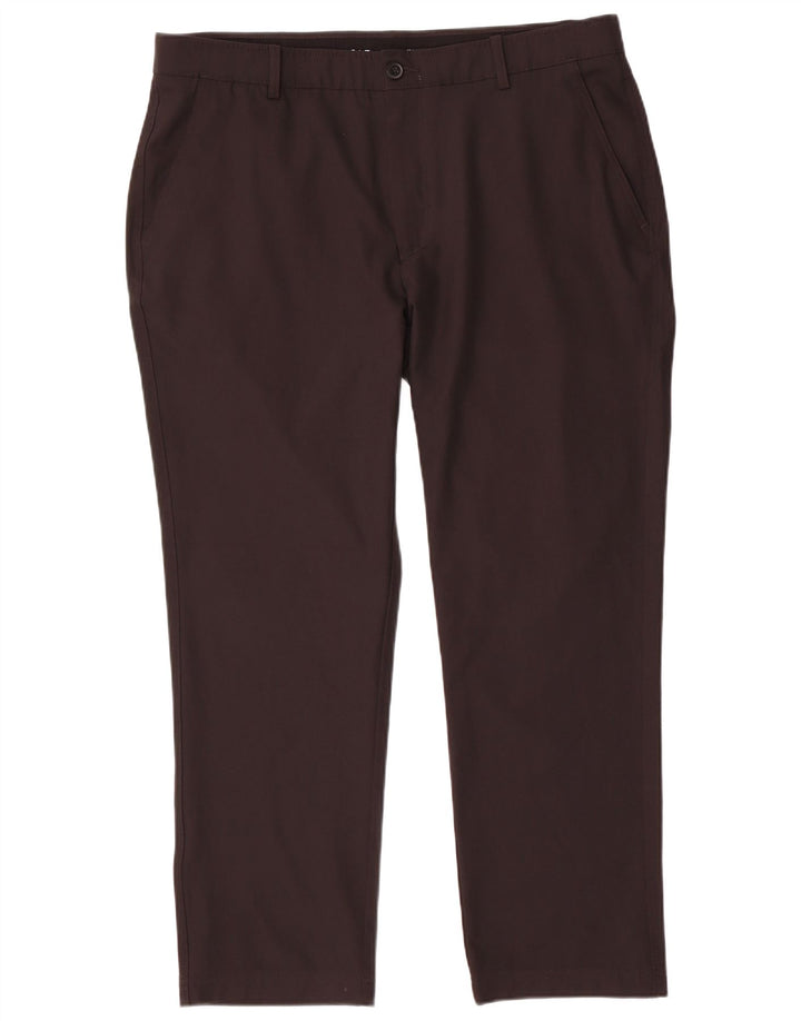 Pantalones chinos rectos de golf para hombre Calvin Klein W38 L29 Poliéster negro