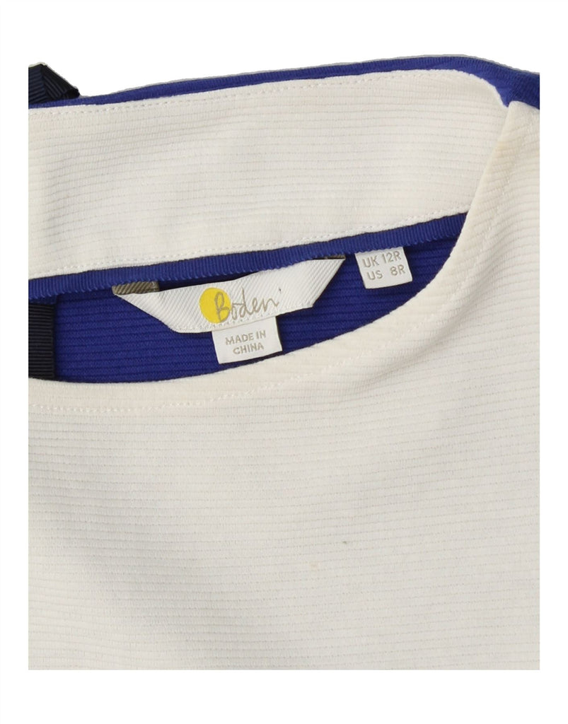 BODEN Womens Sleeveless Sheath Dress UK 12 Medium Blue Colourblock Cotton Vintage Boden and Second-Hand Boden from Messina Hembry 