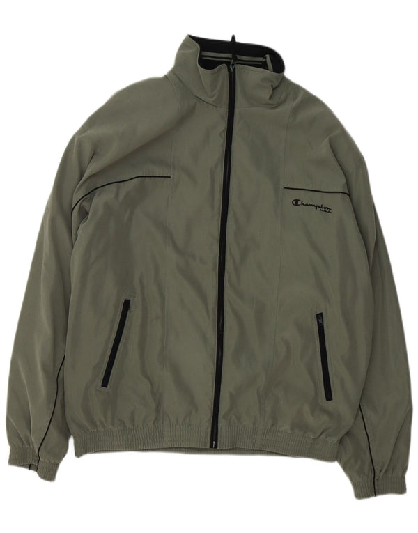 Champion Chaqueta Bomber para Hombre UK 42 XL Poliéster Verde