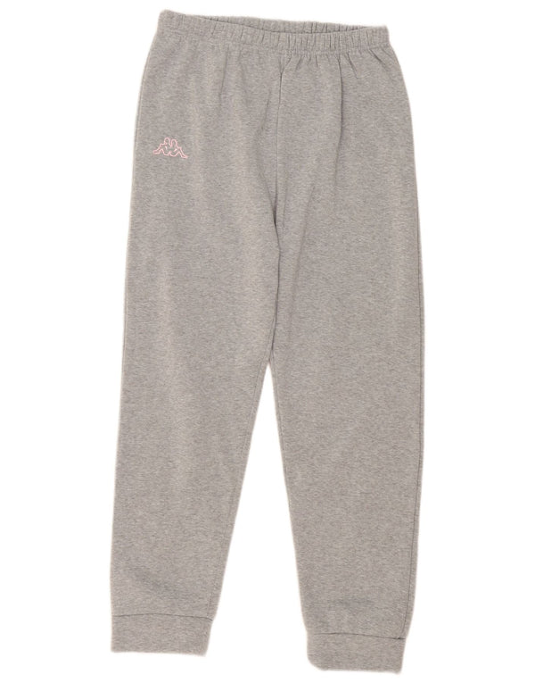 Kappa Pantalones de Chándal para Mujer Joggers UK 44 Grande Gris Poliéster