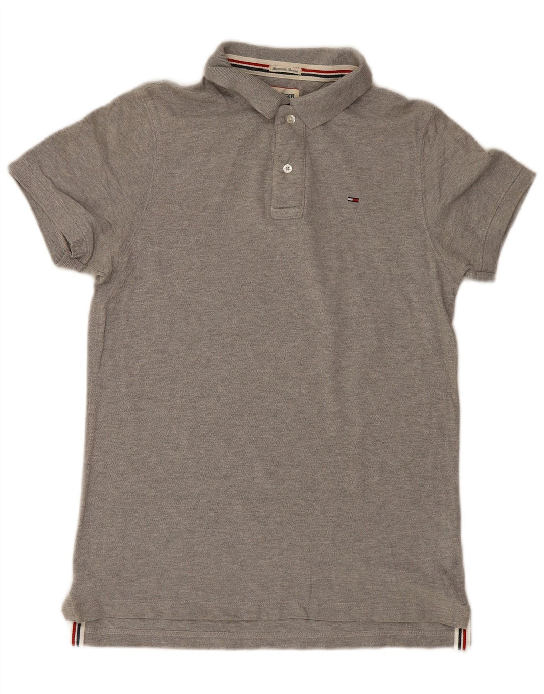 Polo Tommy Hilfiger Hombre Algodón Gris Medio