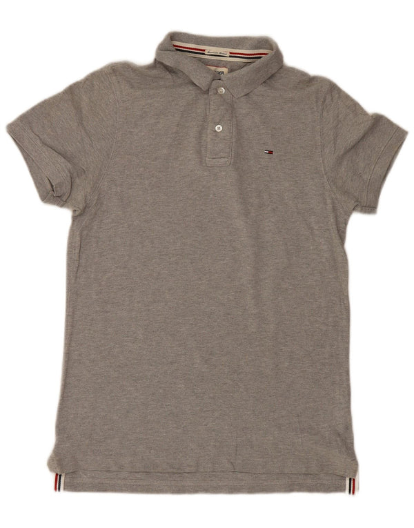 Polo Tommy Hilfiger Hombre Algodón Gris Medio