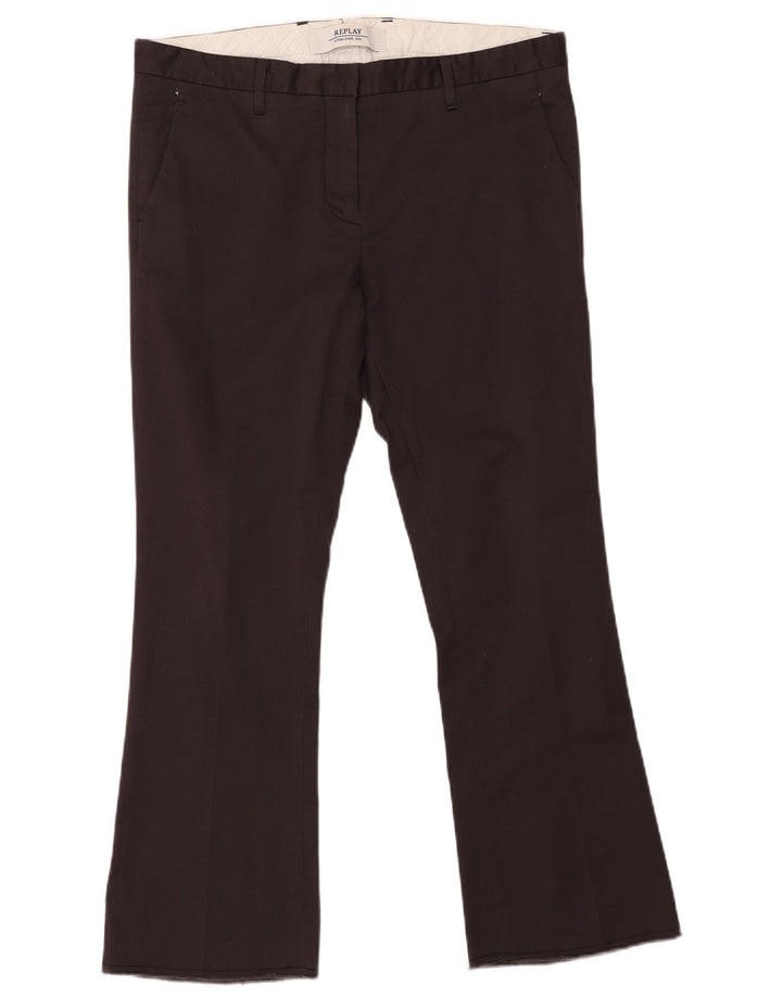Replay Pantalón chino con corte tipo bota para hombre W29 L28 Algodón negro